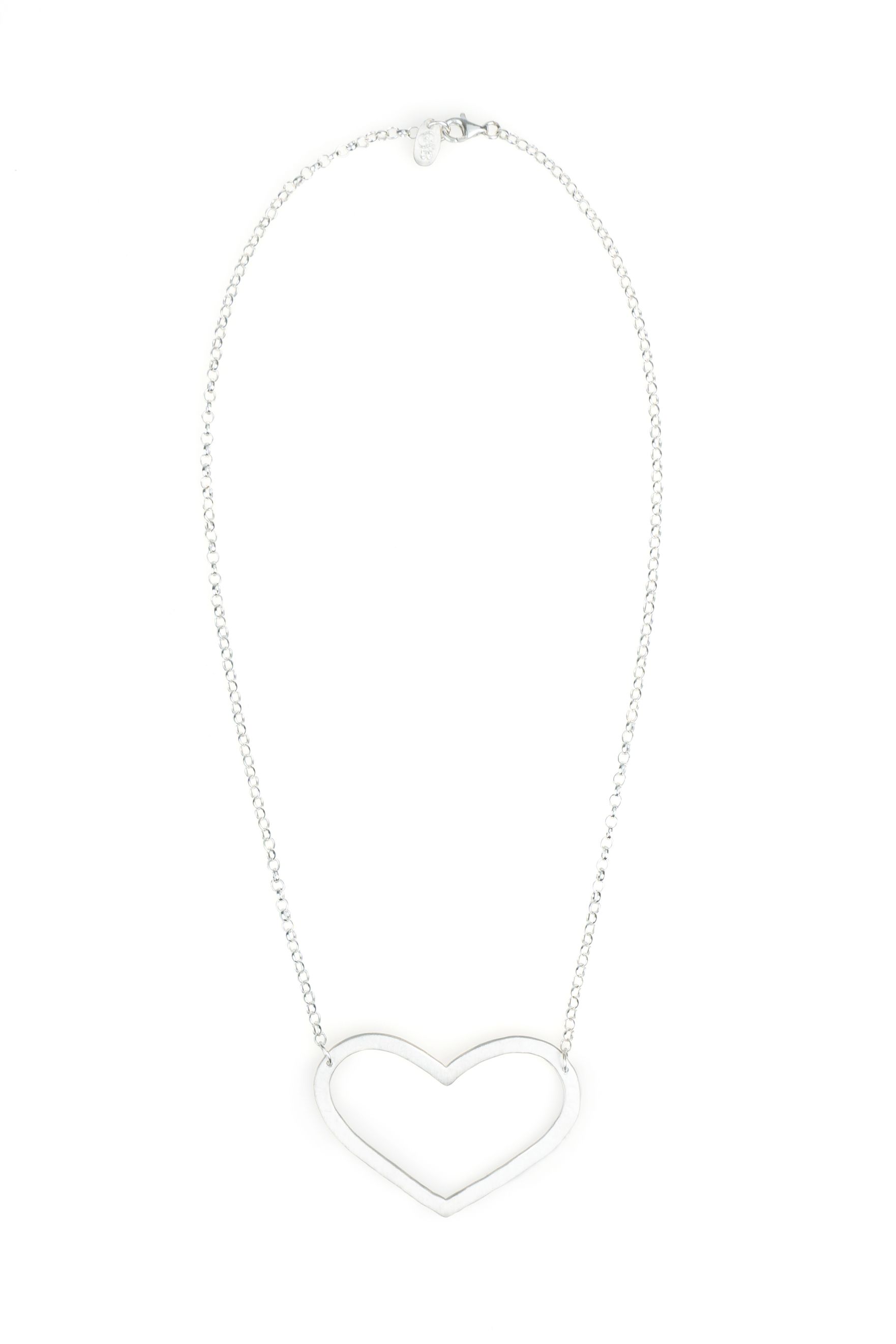 Mega Love Necklace Silver