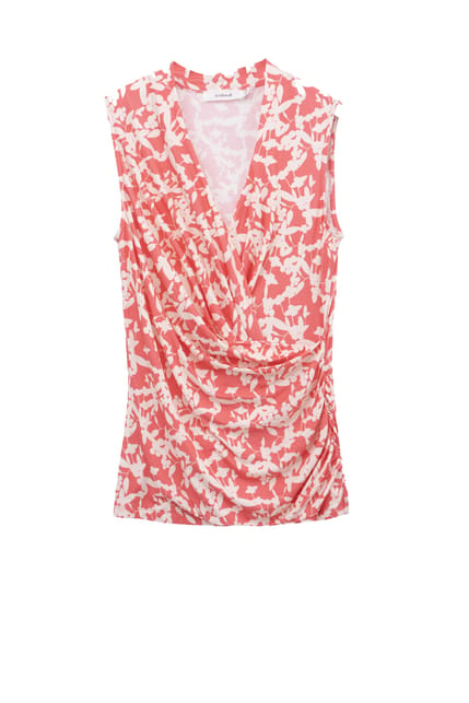 Godiva Print Sleeveless Crossover