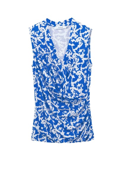 Godiva Print Sleeveless Crossover