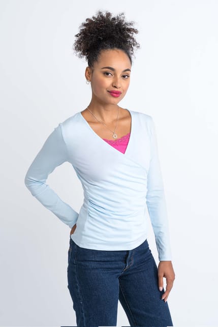 Cotton Modal Crossover Top