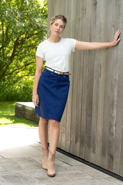 A-Line Denim Skirt