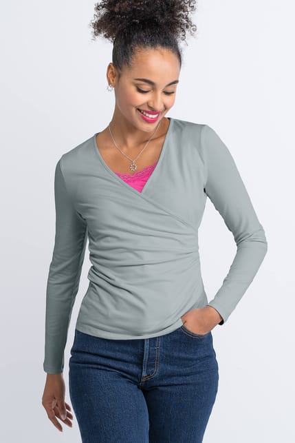 Cotton Modal Crossover Top