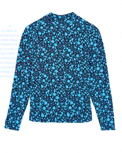 Carrie Print Mock Neck