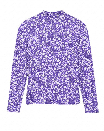 Carrie Print Mock Neck