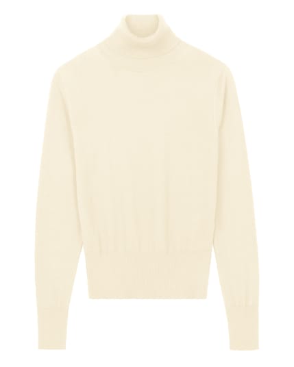 Fine Knit Organic Cotton Roll Neck