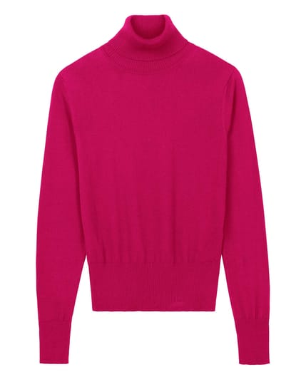 Fine Knit Organic Cotton Roll Neck