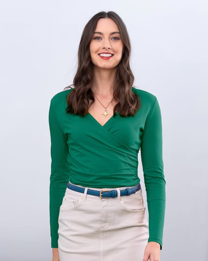 Cotton Modal Crossover Top