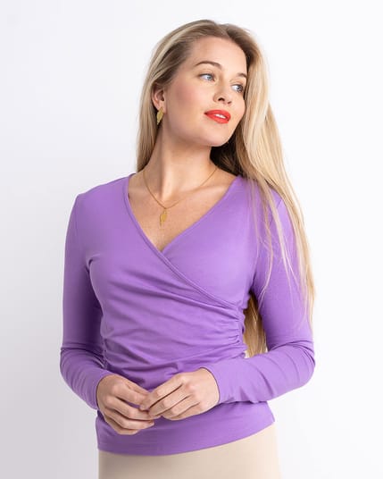 Cotton Modal Crossover Top