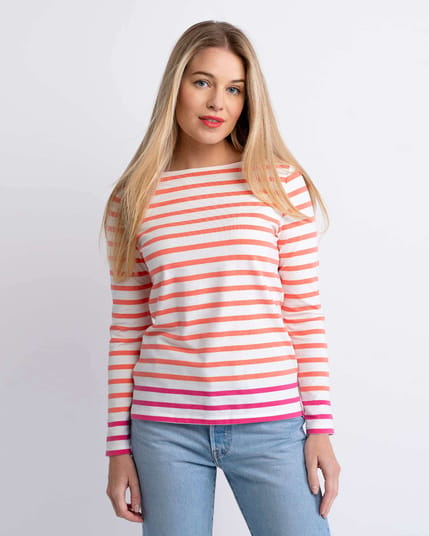 Stripe Breton Boat Neck