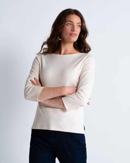 Bryony Boat Neck 3/4 Sleeve