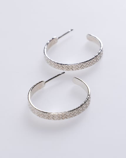 Serpentine Hoop Earrings