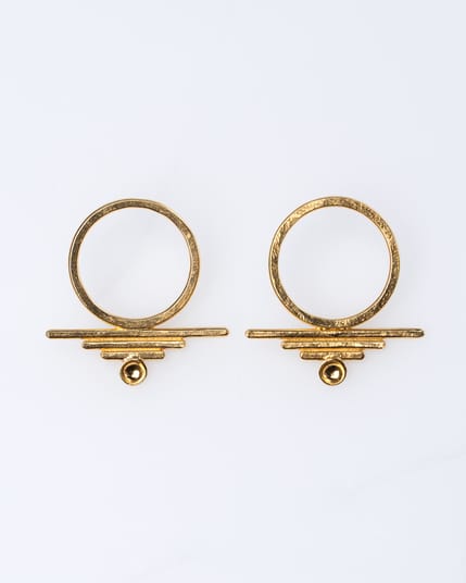 Tulum Circle Studs Earrings