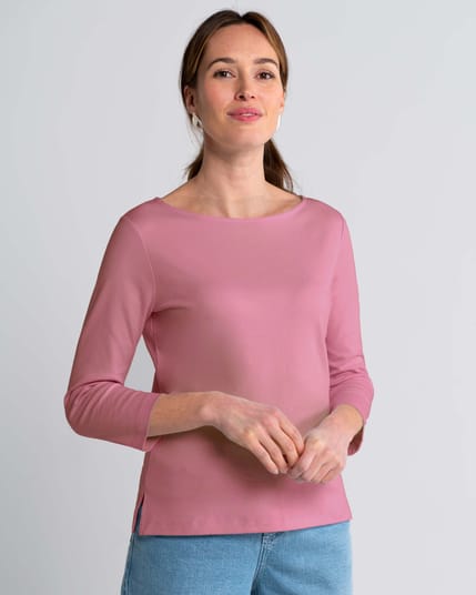 Bryony Boat Neck 3/4 Sleeve