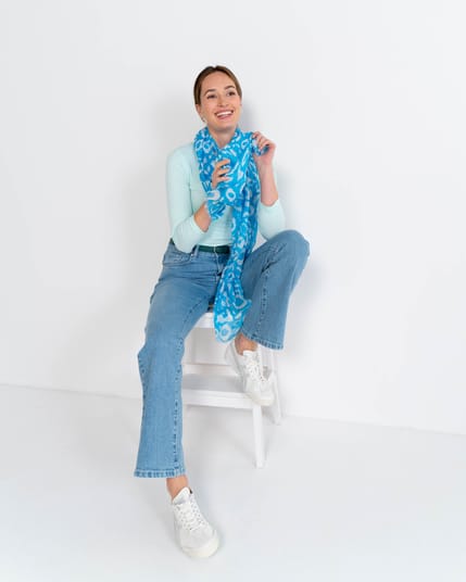 Lana Leopard Scarf