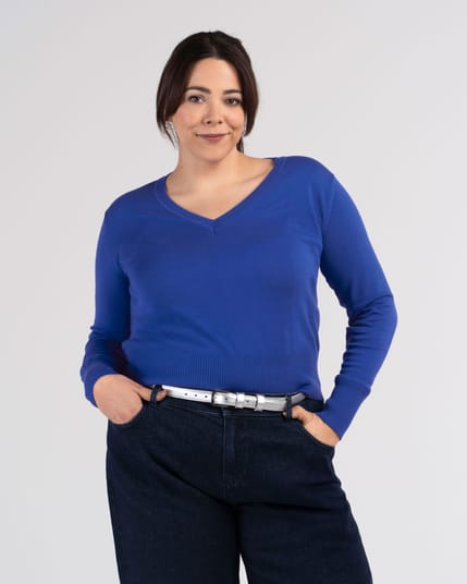 Cleo Organic V Neck Sweater
