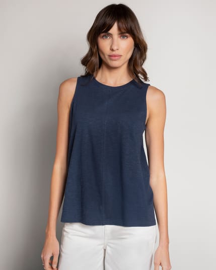 Celtic Slub Jersey Pleat Back Tank