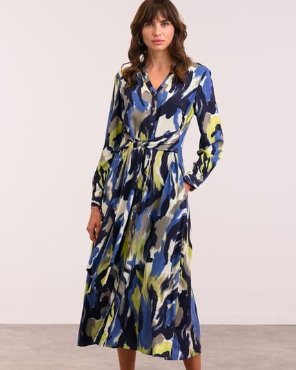 Celtic Tie Front Midi Dress