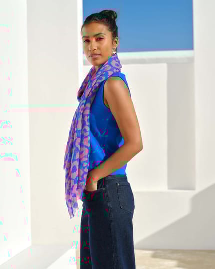 Lana Leopard Scarf