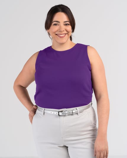 Sleeveless Rib Tee