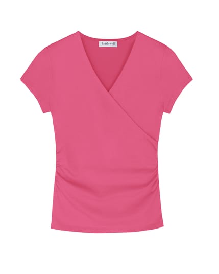 Faux Wrap Cap Sleeve