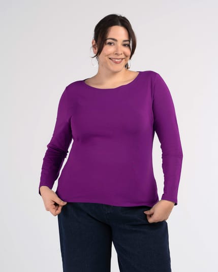 Slash Neck Long Sleeve