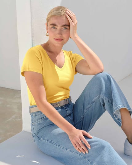 Everyday Cotton V Neck