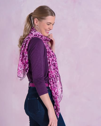 Frances Floral Square Scarf