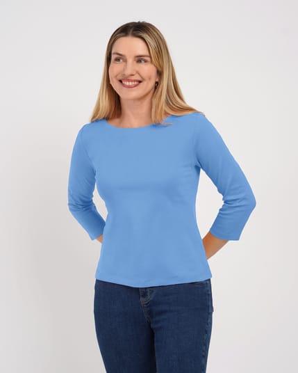 Bryony Boat Neck 3/4 Sleeve