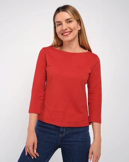 Bryony Boat Neck 3/4 Sleeve