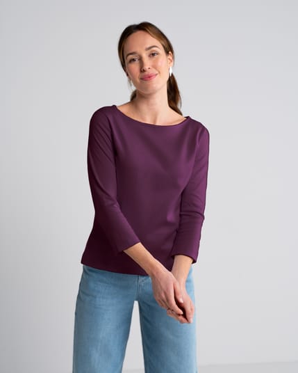 Bryony Boat Neck 3/4 Sleeve