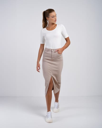 Darla Denim Midi Skirt