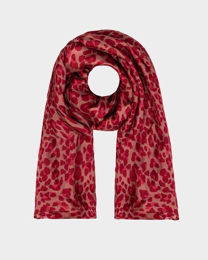 Sylvie Leopard Square Silk Scarf
