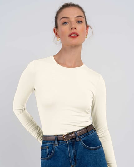 Silky Crew Neck