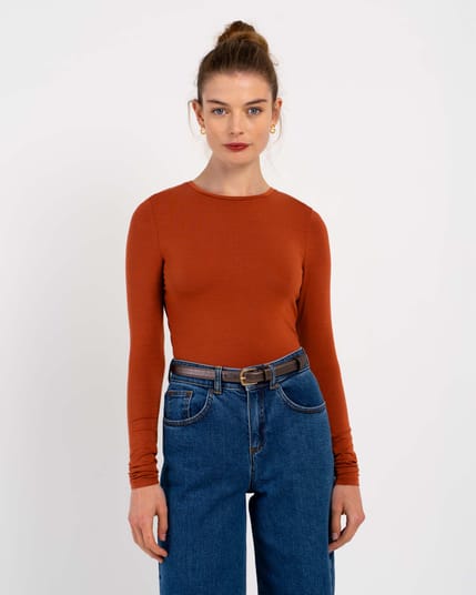 Silky Crew Neck