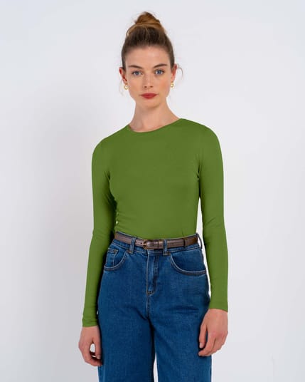 Silky Crew Neck