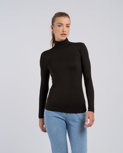 Silky Roll Neck