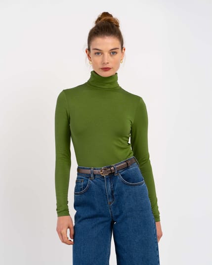 Silky Roll Neck