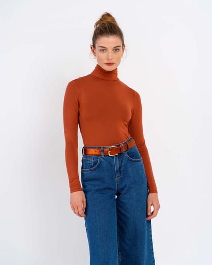 Silky Roll Neck