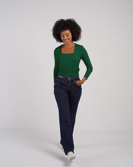 Jodi Square Neck Long Sleeve