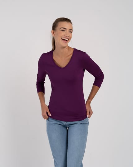 Silky V Neck