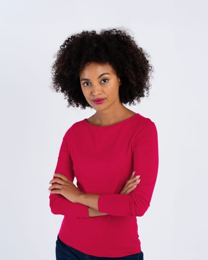Darcey Slash Neck Long Sleeve