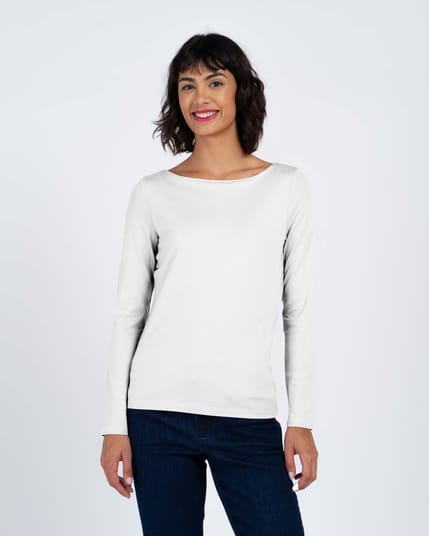 Darcey Slash Neck Long Sleeve