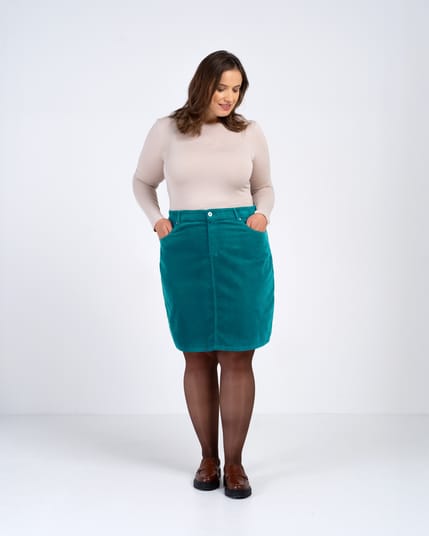 Jamie Cord Knee Length Skirt