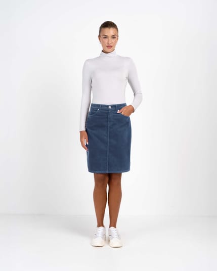 Jamie Cord Knee Length Skirt