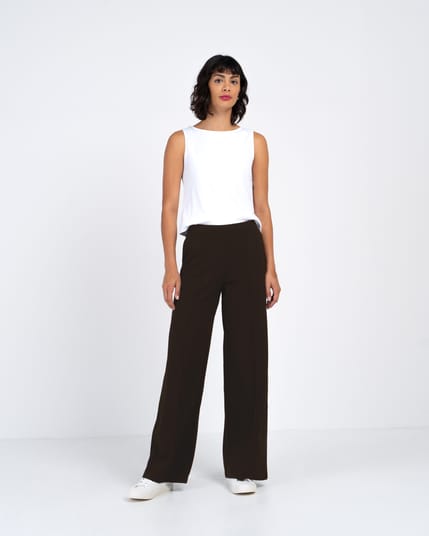 Ponte Wide Leg Trousers