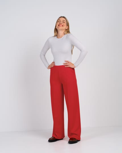 Ponte Wide Leg Trousers