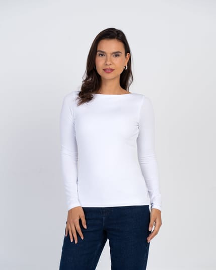 Darcey Slash Neck Long Sleeve
