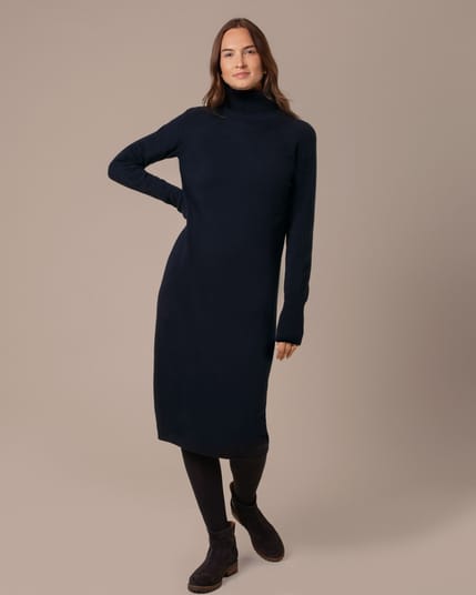 Celtic Supersoft Midi Roll Neck Dress
