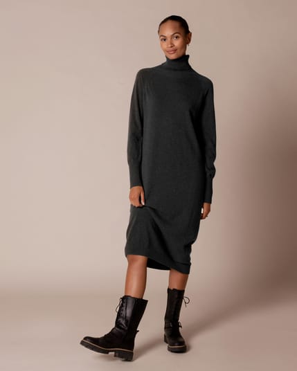 Celtic Supersoft Midi Roll Neck Dress