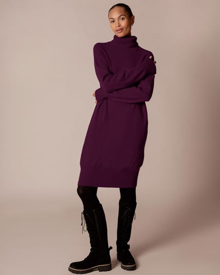 Celtic Geelong Roll Neck Knee Length Dress